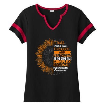 Complex Regional Pain Syndrome Awareness Crps Ladies Halftime Notch Neck Tee