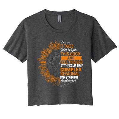 Complex Regional Pain Syndrome Awareness Crps Women's Crop Top Tee