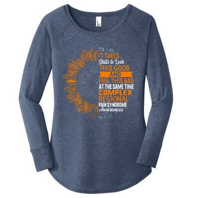 Complex Regional Pain Syndrome Awareness Crps Women's Perfect Tri Tunic Long Sleeve Shirt