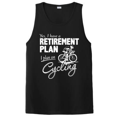 Cycling Retirement Plan Cyclist Bicycle PosiCharge Competitor Tank