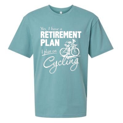 Cycling Retirement Plan Cyclist Bicycle Sueded Cloud Jersey T-Shirt