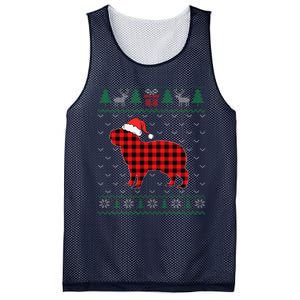 Capybara Red Plaid Ugly Christmas Sweater Matching Pajamas Mesh Reversible Basketball Jersey Tank