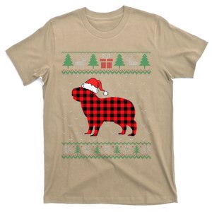 Capybara Red Plaid Ugly Christmas Sweater Matching Pajamas T-Shirt