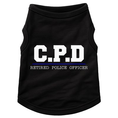 C.P.D Retired Police Officer Chicago PD Gift Doggie Tank