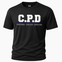 C.P.D Retired Police Officer Chicago PD Gift Cooling Performance Crew T-Shirt