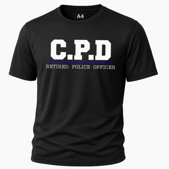 C.P.D Retired Police Officer Chicago PD Gift Cooling Performance Crew T-Shirt