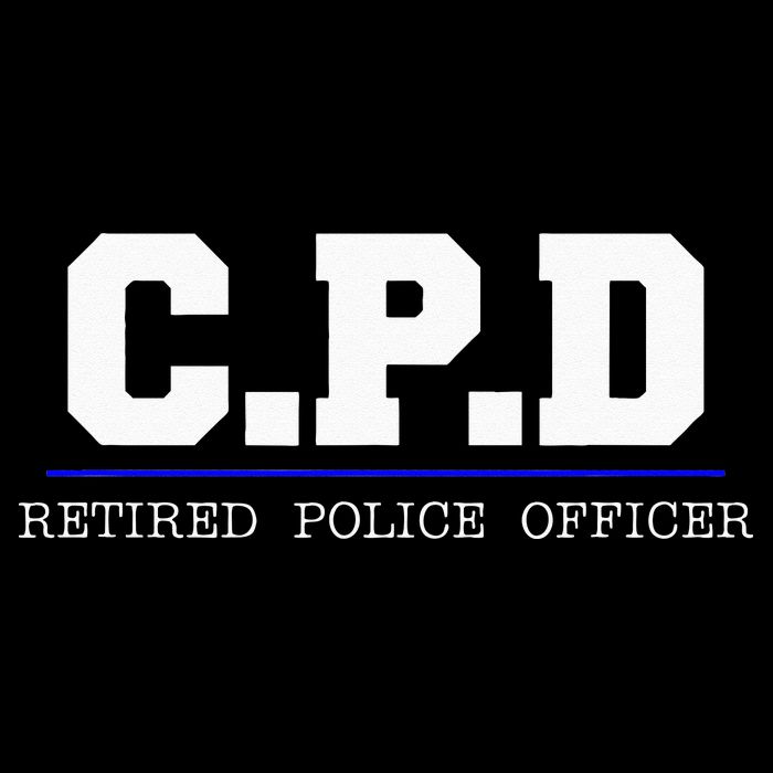 C.P.D Retired Police Officer Chicago PD Gift Cooling Performance Crew T-Shirt