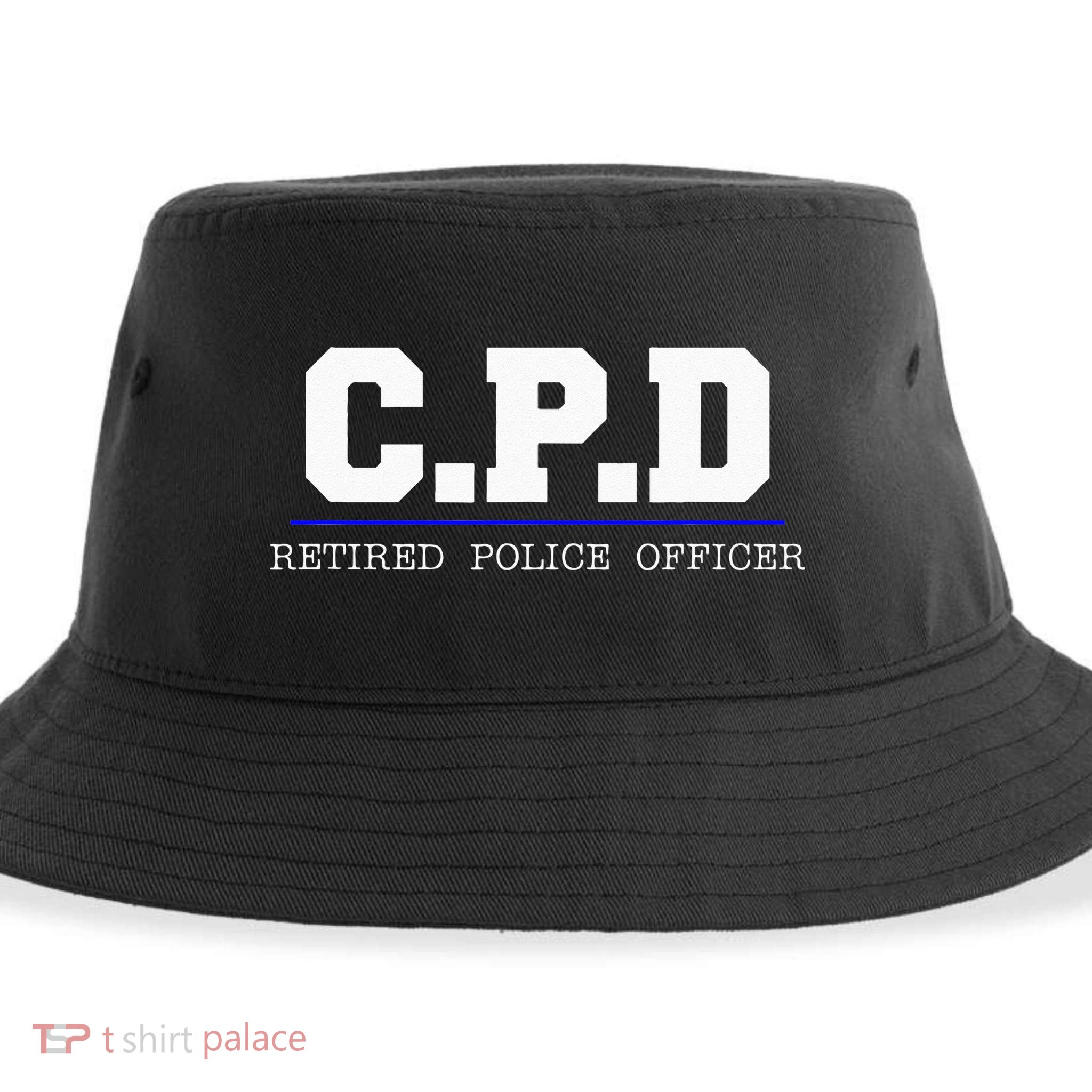 C.P.D Retired Police Officer Chicago PD Gift Sustainable Bucket Hat
