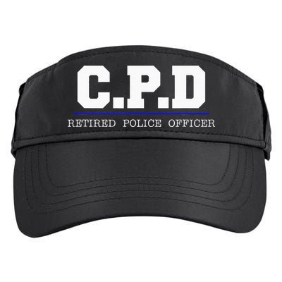 C.P.D Retired Police Officer Chicago PD Gift Adult Drive Performance Visor