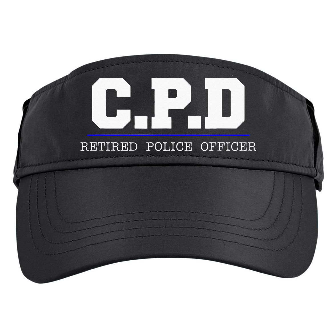 C.P.D Retired Police Officer Chicago PD Gift Adult Drive Performance Visor