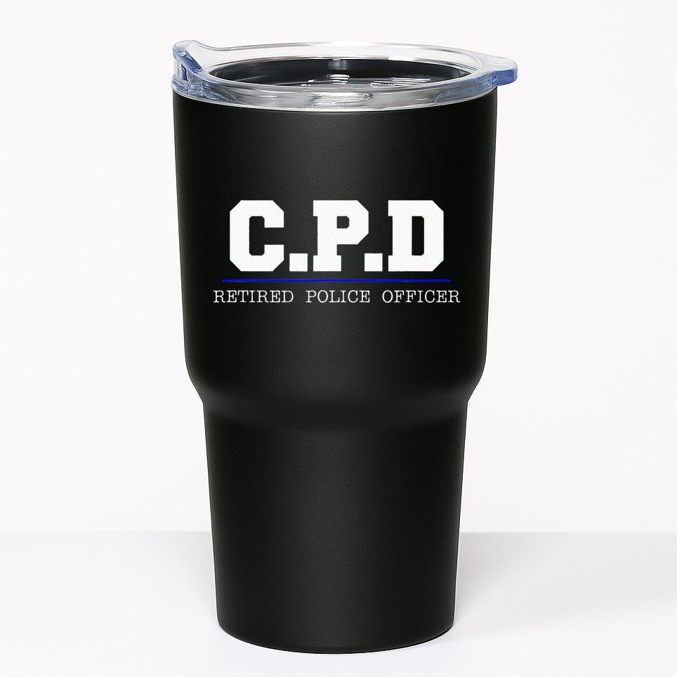 C.P.D Retired Police Officer Chicago PD Gift Tumbler