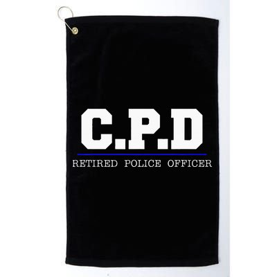 C.P.D Retired Police Officer Chicago PD Gift Golf Towel