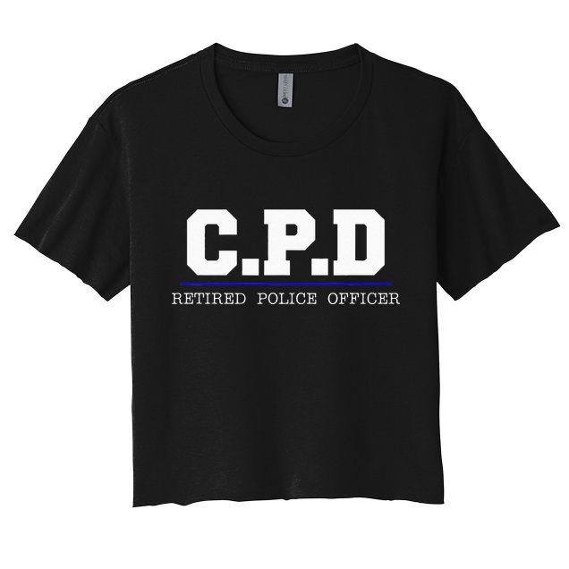 C.P.D Retired Police Officer Chicago PD Gift Crop Top
