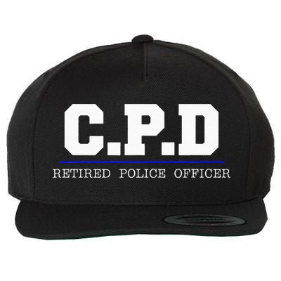 C.P.D Retired Police Officer Chicago PD Gift Wool Snapback Cap