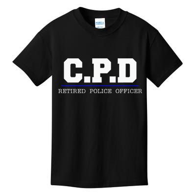 C.P.D Retired Police Officer Chicago PD Gift Kids T-Shirt