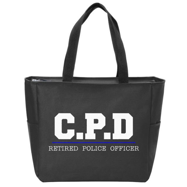 C.P.D Retired Police Officer Chicago PD Gift Zip Tote Bag