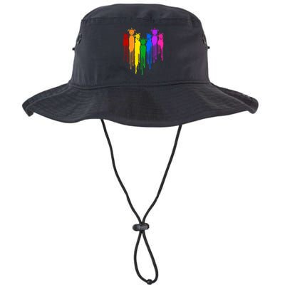 Cute Rainbow Painted Turtles Heart Bucket Hat