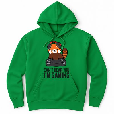 Cute Red Panda Gaming CanT Hear You IM Gaming Hoodie