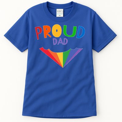 Colorful Rainbow Proud Dad Gift Tall T-Shirt