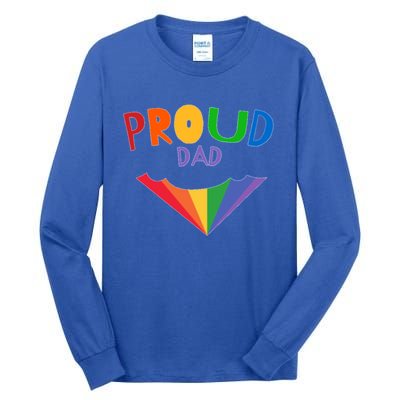 Colorful Rainbow Proud Dad Gift Tall Long Sleeve T-Shirt