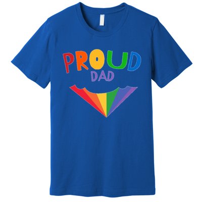 Colorful Rainbow Proud Dad Gift Premium T-Shirt