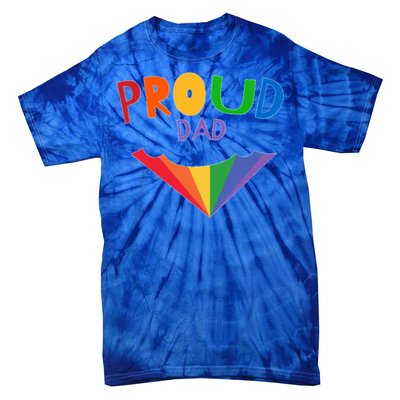 Colorful Rainbow Proud Dad Gift Tie-Dye T-Shirt