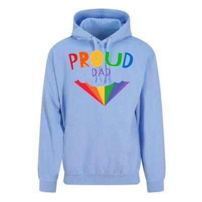 Colorful Rainbow Proud Dad Gift Unisex Surf Hoodie