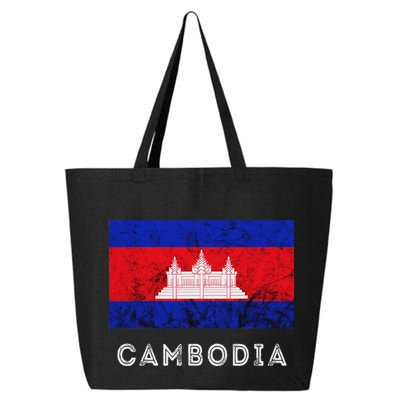 Cambodia Royal Palace Cambodian Flag Kampuchean Roots 25L Jumbo Tote