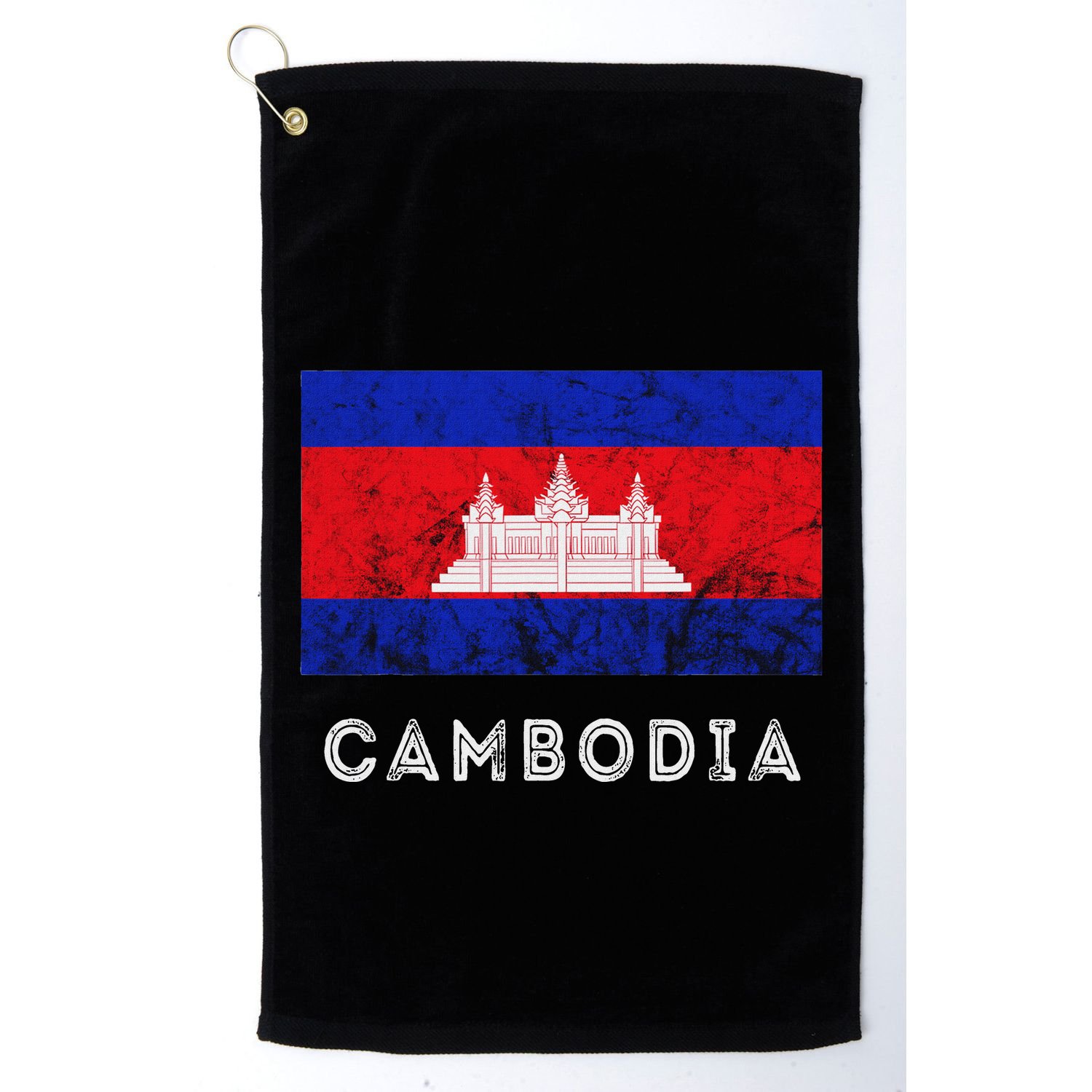 Cambodia Royal Palace Cambodian Flag Kampuchean Roots Golf Towel