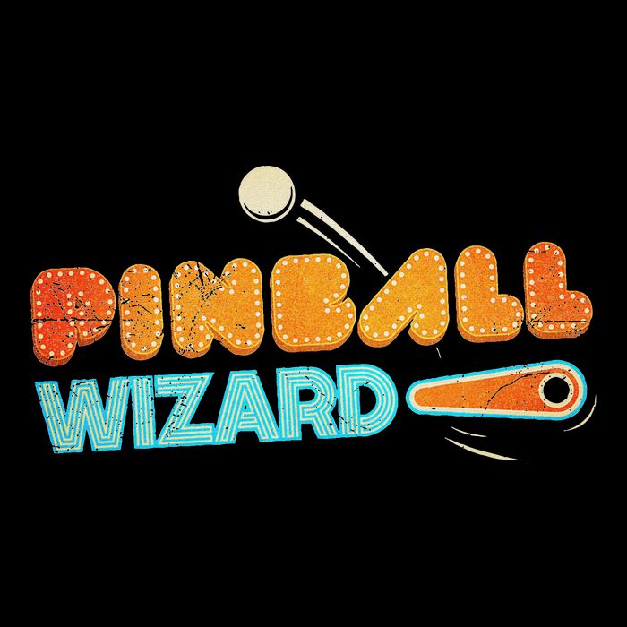 Classic Retro Pinball Design Pinball Wizard Drawstring Bag