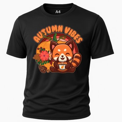 Cute Red Panda Autumn Vibes Performance Shirt