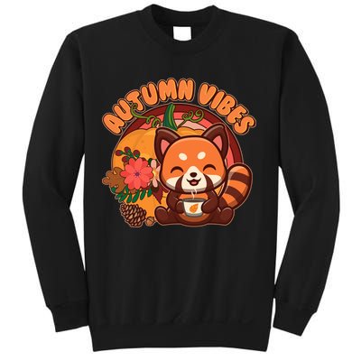 Cute Red Panda Autumn Vibes Sweatshirt
