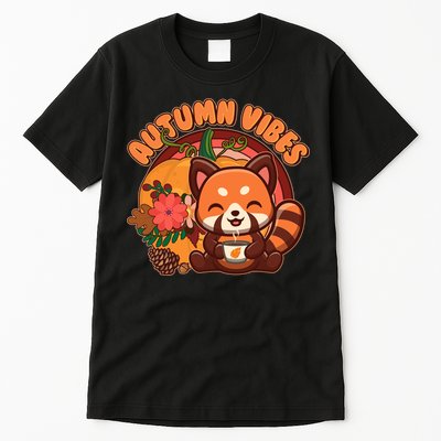 Cute Red Panda Autumn Vibes Tall T-Shirt