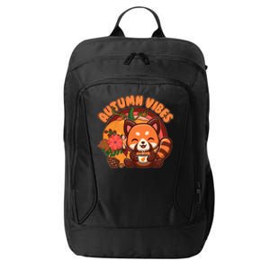 Cute Red Panda Autumn Vibes City Backpack