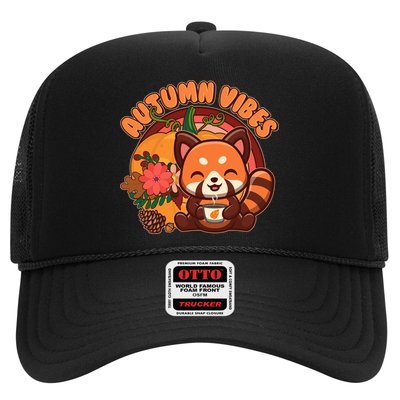Cute Red Panda Autumn Vibes Trucker Hat
