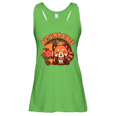 Cute Red Panda Autumn Vibes Ladies Essential Flowy Tank