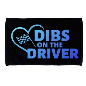 Car Racing Quote Race Wife / Friend Dibs On The Driver Gift Microfiber Hand Towel