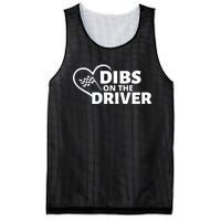 Car Racing Quote Race Wife / Friend Dibs On The Driver Gift Mesh Reversible Basketball Jersey Tank