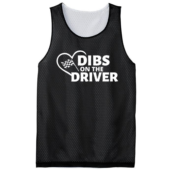 Car Racing Quote Race Wife / Friend Dibs On The Driver Gift Mesh Reversible Basketball Jersey Tank