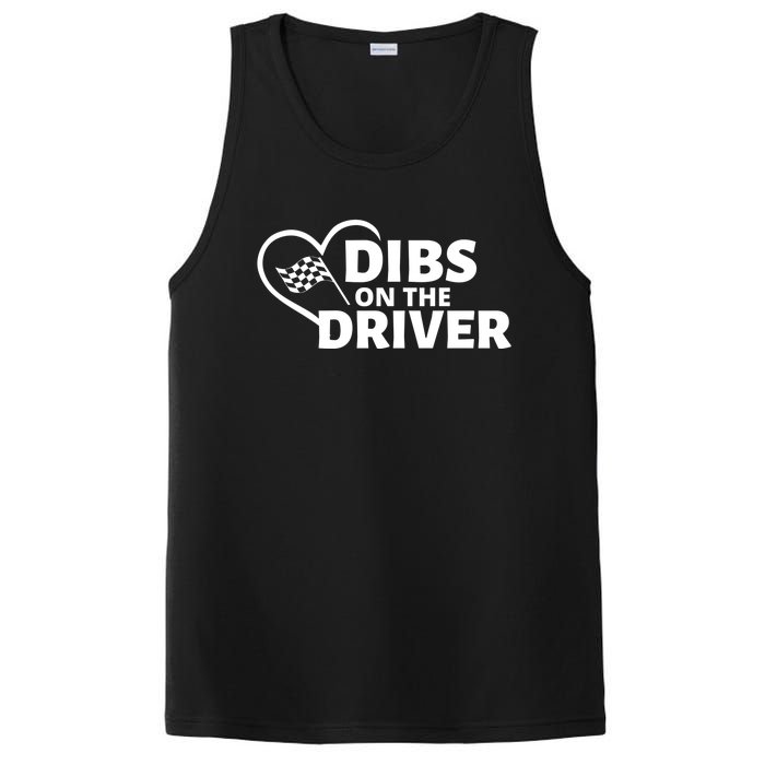 Car Racing Quote Race Wife / Friend Dibs On The Driver Gift PosiCharge Competitor Tank