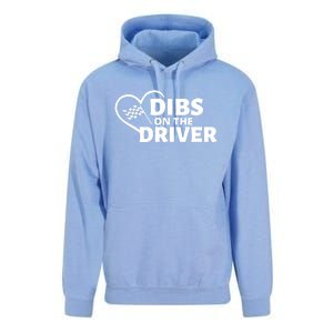 Car Racing Quote Race Wife / Friend Dibs On The Driver Gift Unisex Surf Hoodie