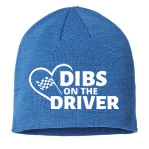 Car Racing Quote Race Wife / Friend Dibs On The Driver Gift Sustainable Beanie