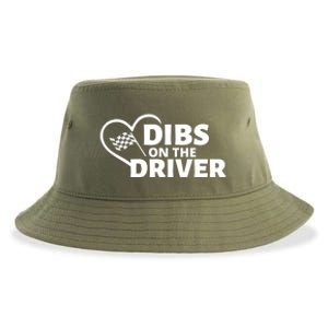 Car Racing Quote Race Wife / Friend Dibs On The Driver Gift Sustainable Bucket Hat