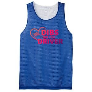 Car Racing Quote Race Wife / Friend Dibs On The Driver Gift Mesh Reversible Basketball Jersey Tank