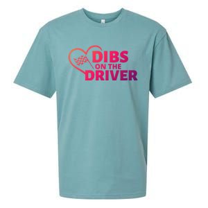 Car Racing Quote Race Wife / Friend Dibs On The Driver Gift Sueded Cloud Jersey T-Shirt