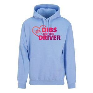 Car Racing Quote Race Wife / Friend Dibs On The Driver Gift Unisex Surf Hoodie