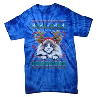 Cute Reindeer Ragdoll Cat Xmas Lights Ugly Christmas Cute Gift Tie-Dye T-Shirt