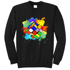 Cool Rubik Rubix Rubics Player Cube Watercolor Lovers Sweatshirt