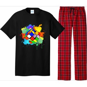 Cool Rubik Rubix Rubics Player Cube Watercolor Lovers Pajama Set