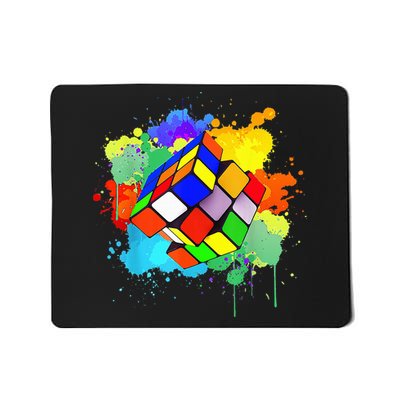 Cool Rubik Rubix Rubics Player Cube Watercolor Lovers Mousepad